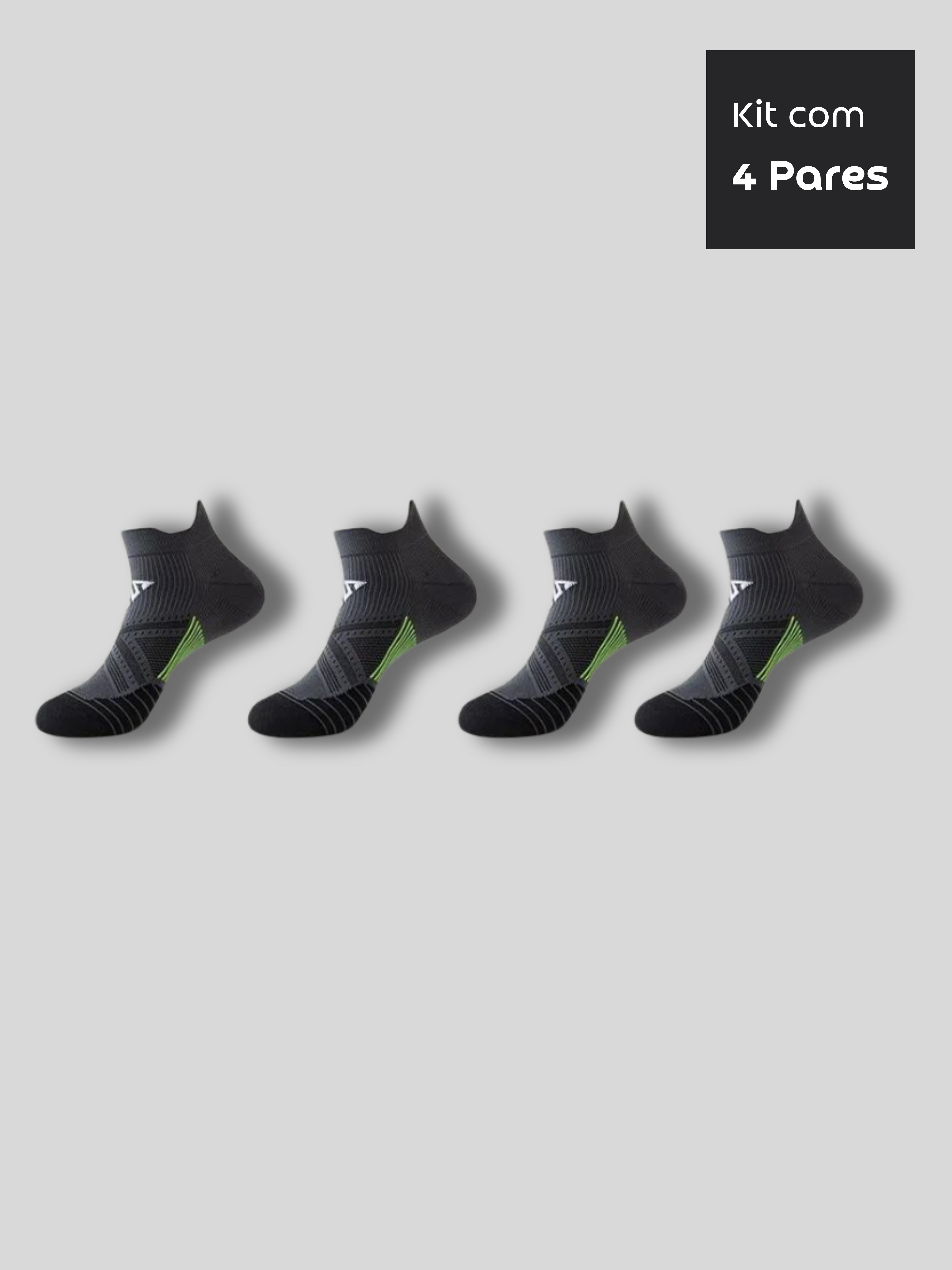 Kit 4 Pares - Meia Running
