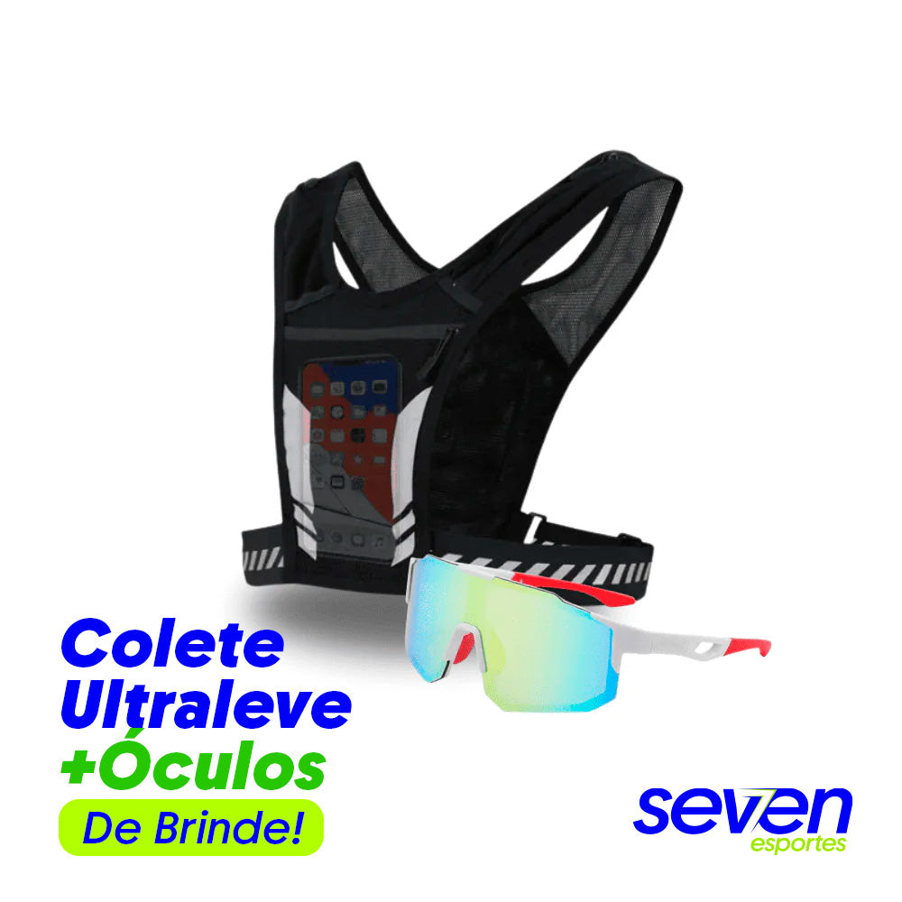 KIT Colete Ultraleve + Óculos Esportivo Grátis