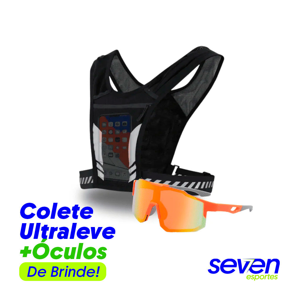 KIT Colete Ultraleve + Óculos Esportivo Grátis