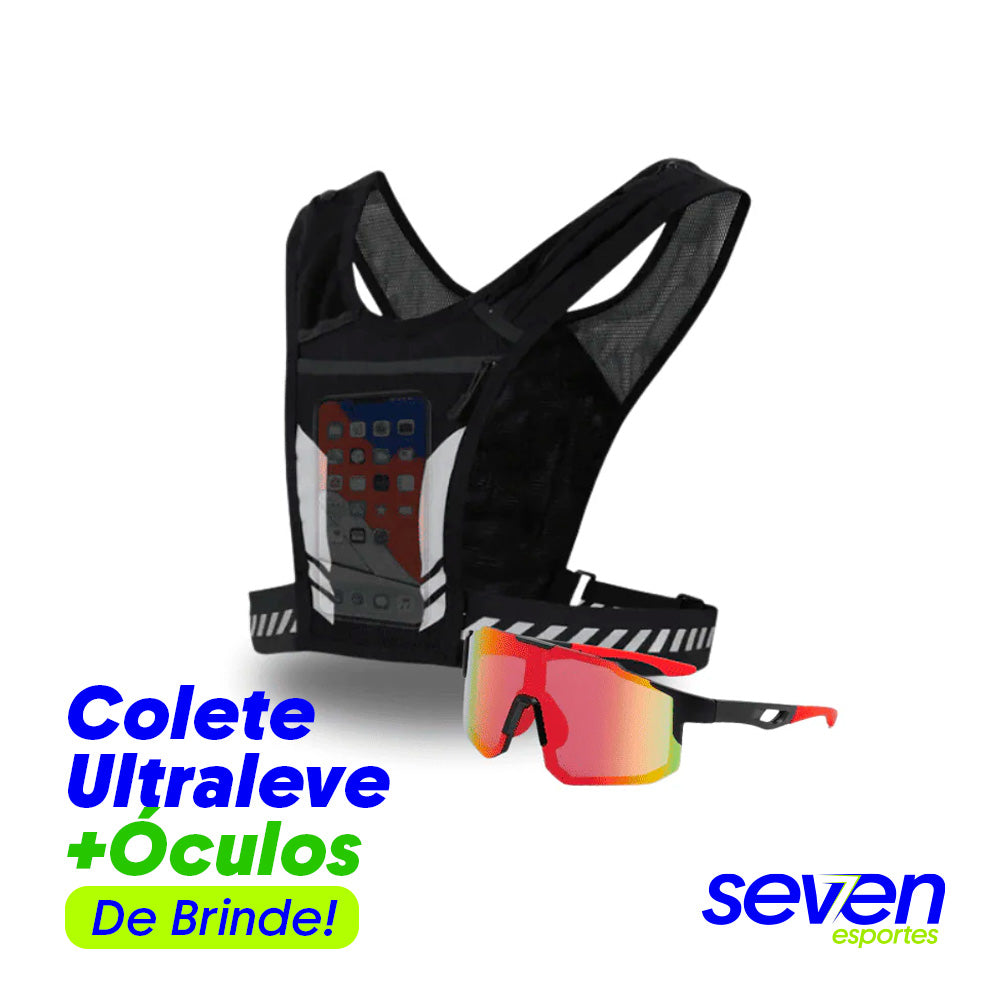 KIT Colete Ultraleve + Óculos Esportivo Grátis